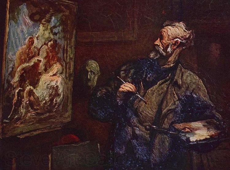 Honore Daumier Der Maler Spain oil painting art
